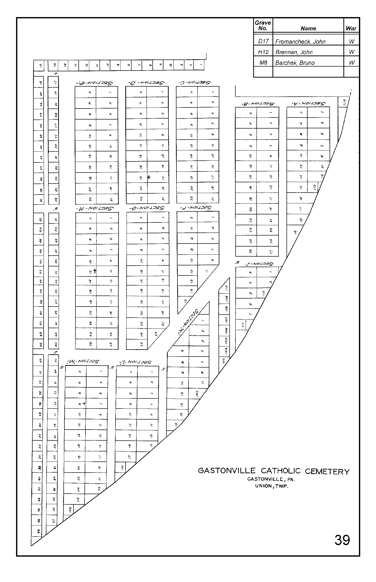 Gastonville Catholic Cemetery